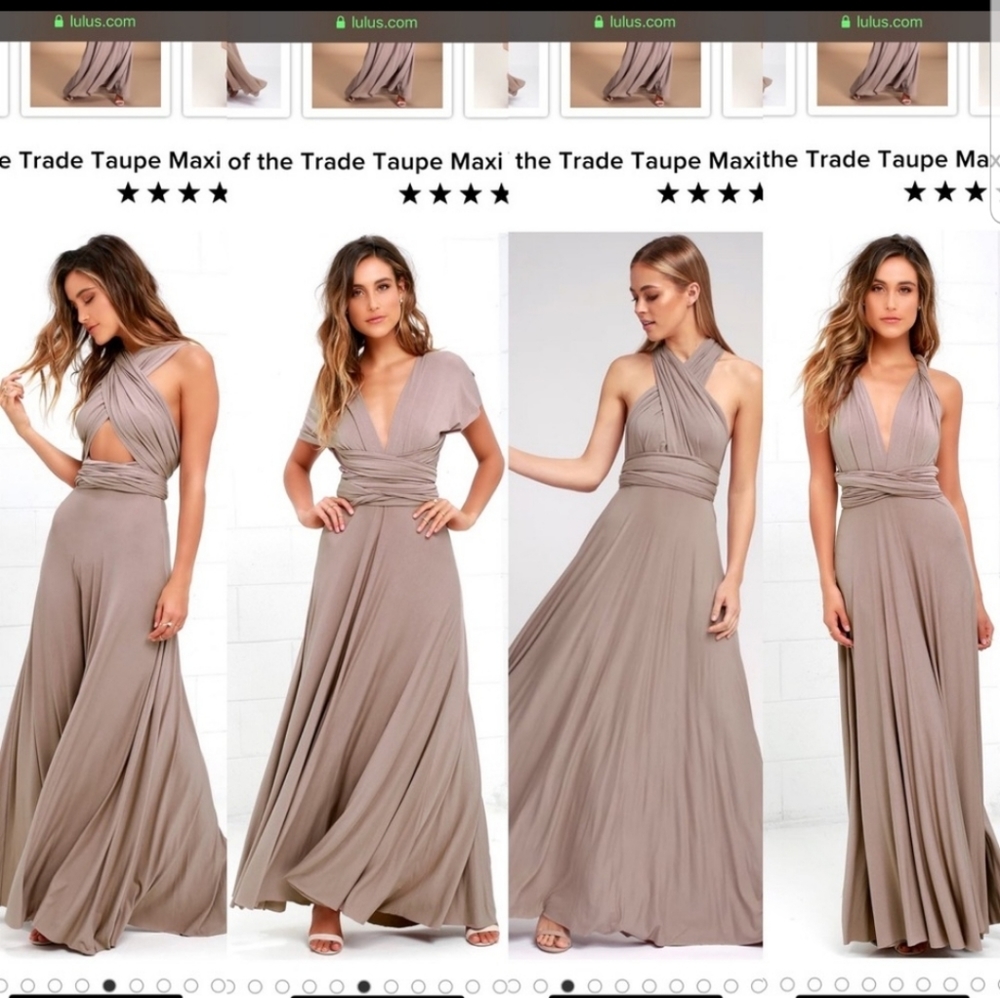 Lulus tricks of the trade dress / taupe